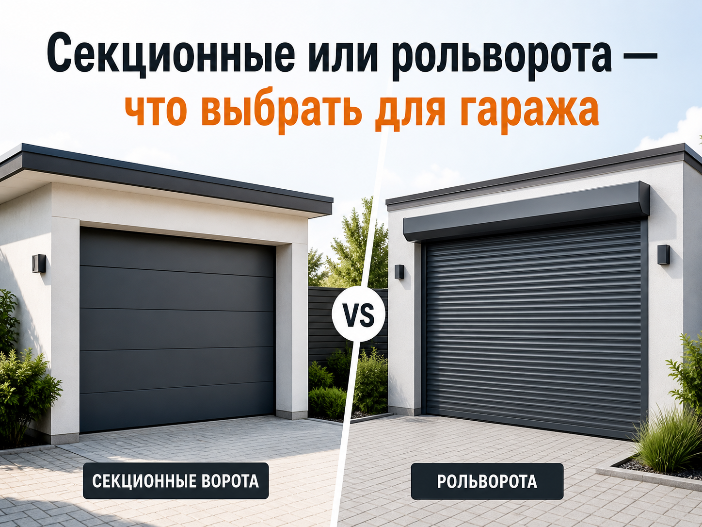 Секционные или рольворота — что выбрать для гаража